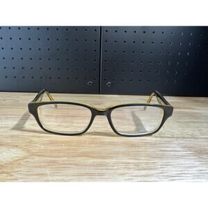 X GAMES HALFPIPE 003 BLACK YELLOW AUTHENTIC FRAMES EYEGLASSES 47-15